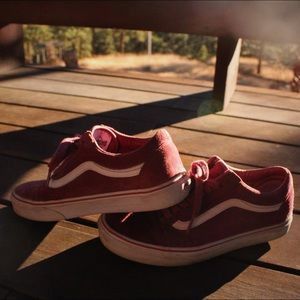 Vans OldSkool Maroon Suede